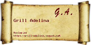 Grill Adelina névjegykártya